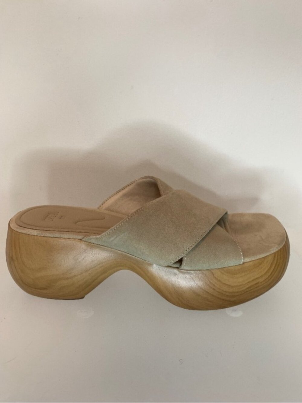 Zara Sand Brown Split Suede Sandals 39 - Picture 4 of 11